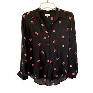 L’Agence Silk Black Red Kisses size S/P